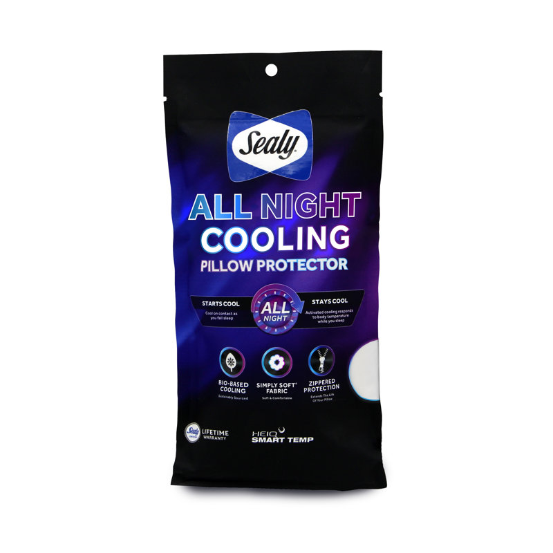 Sealy Zipper Polyester Sealy All Night Cooling Pillow Protector